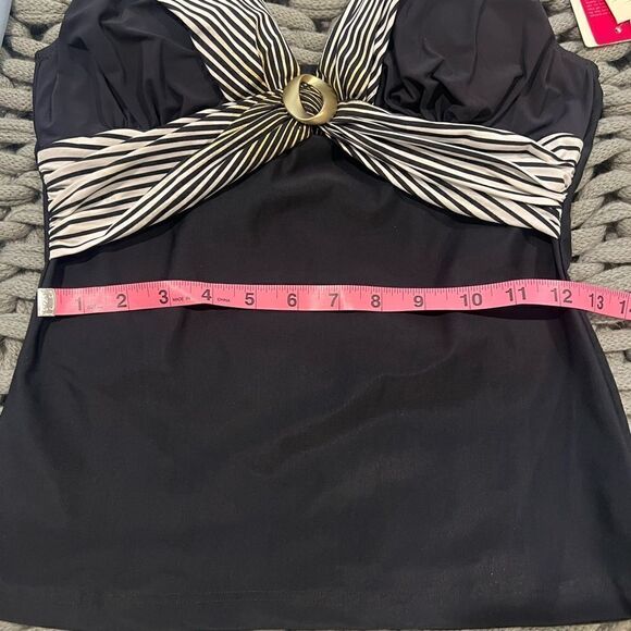 Gottex Contour Black and gold tankini Size 8, NWT - Picture 10 of 11